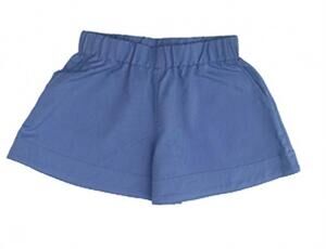NEW LITTLE OLIN girl's chambray shorts in blue
